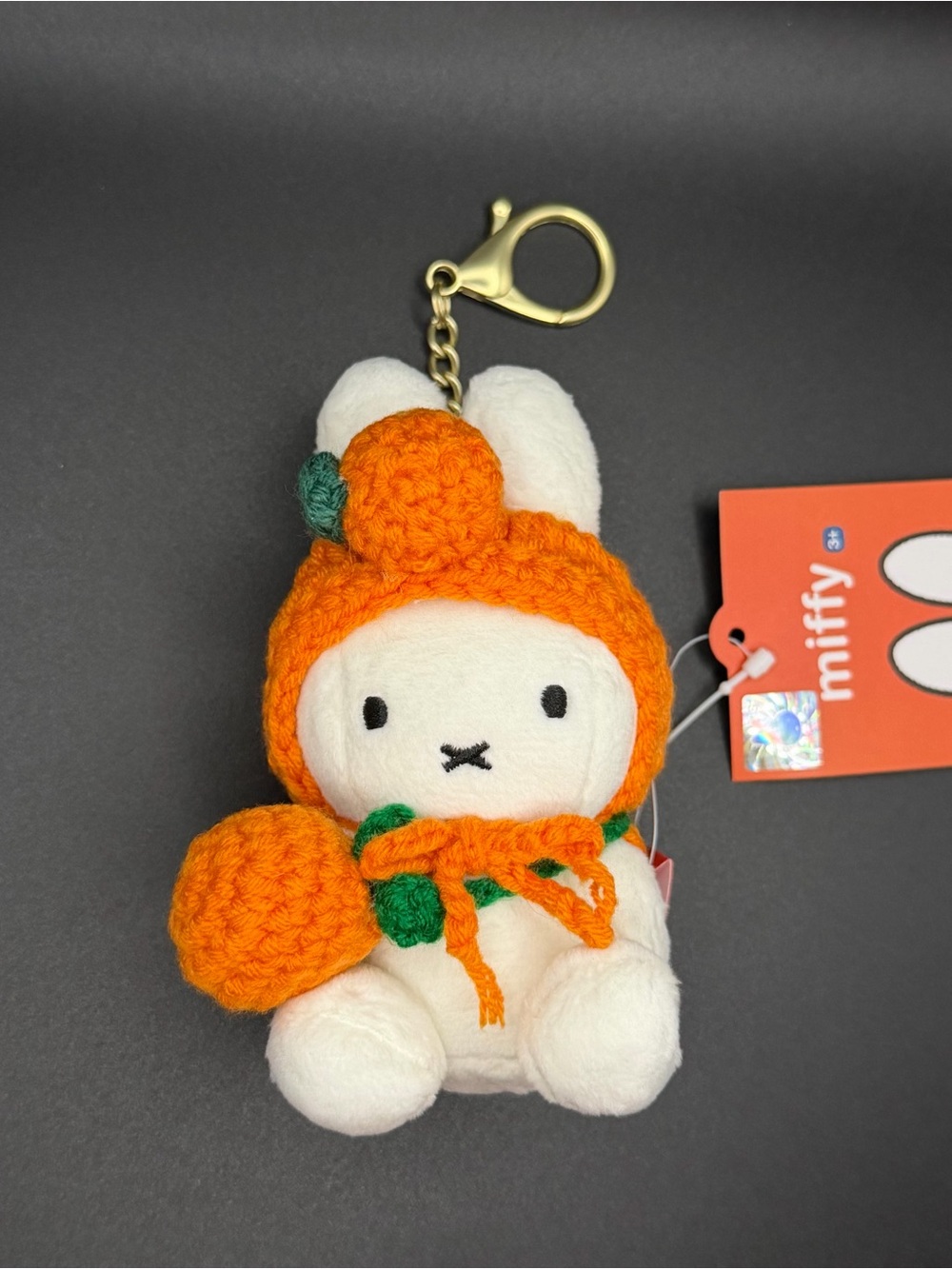 Korean  Exclusive Miffy with knit wear outfit Plush /keychain MF52